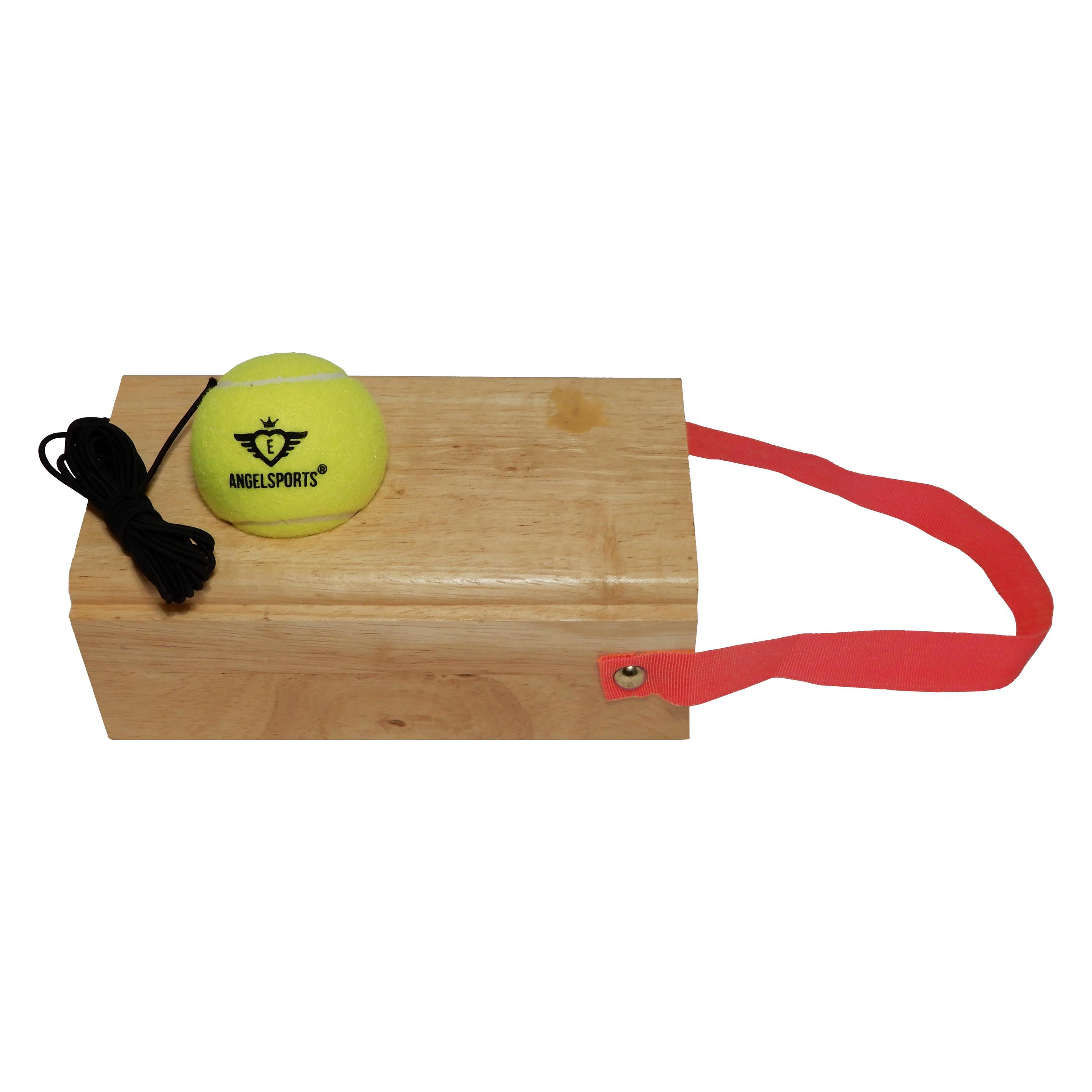 Engelhart Tennistrainer Luxus, 21 x 12 x 8 cm, 1200 Gramm - Gummibaumholz (755009)