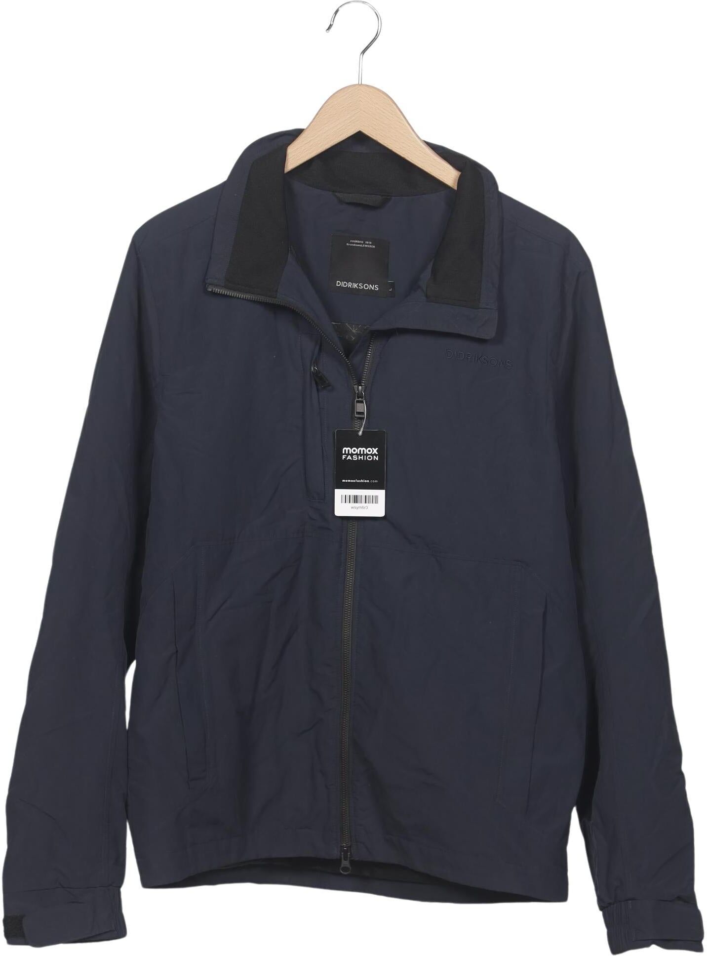 Didriksons Herren Jacke, Marineblau, Gr. L, Baumwolle / Synthetik - Second Hand