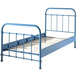 METALLBETT Karlyn 210x111x98 aus Metall in Blau