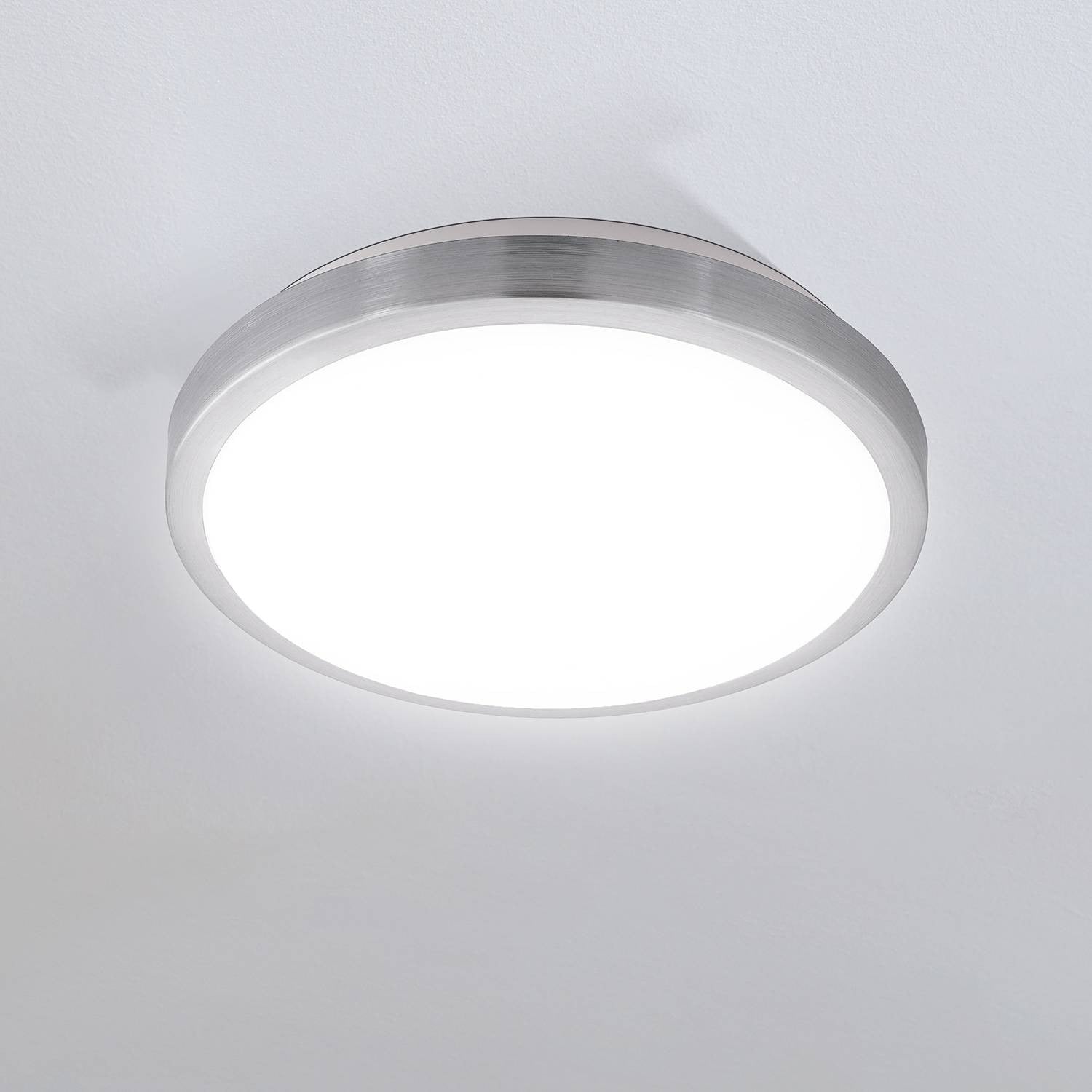 Eglo Competa LED-plafondlamp rond wit/zilver Ø 32,5 cm