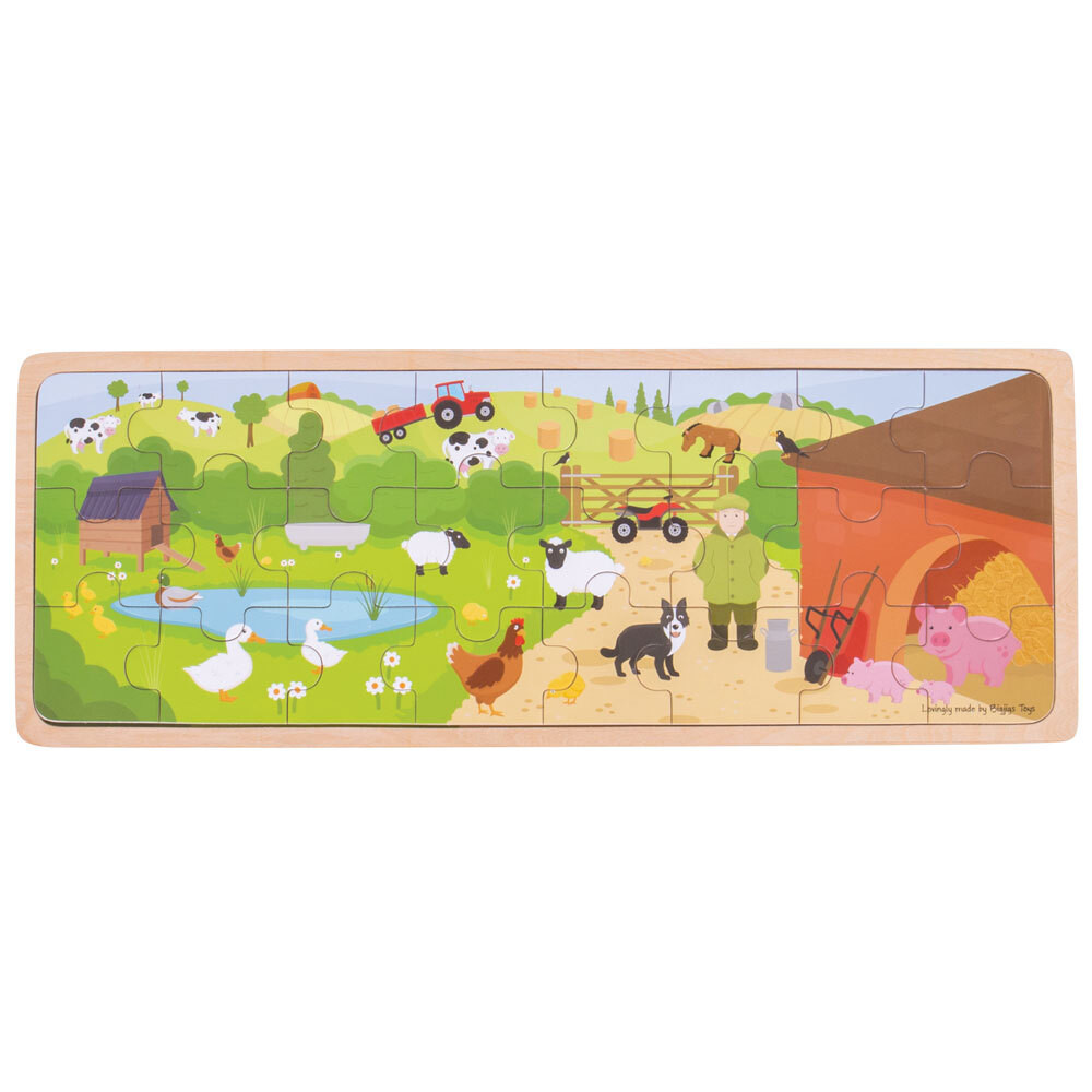 Bigjigs Toys Houten Puzzel Boerderij - Educatief speelgoed voor kinderen