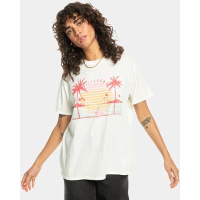 T-Shirt BILLABONG "Golden Island", Damen, Gr. XS, weiß, Obermaterial: 100% Baumwolle., Shirts T-Shirt