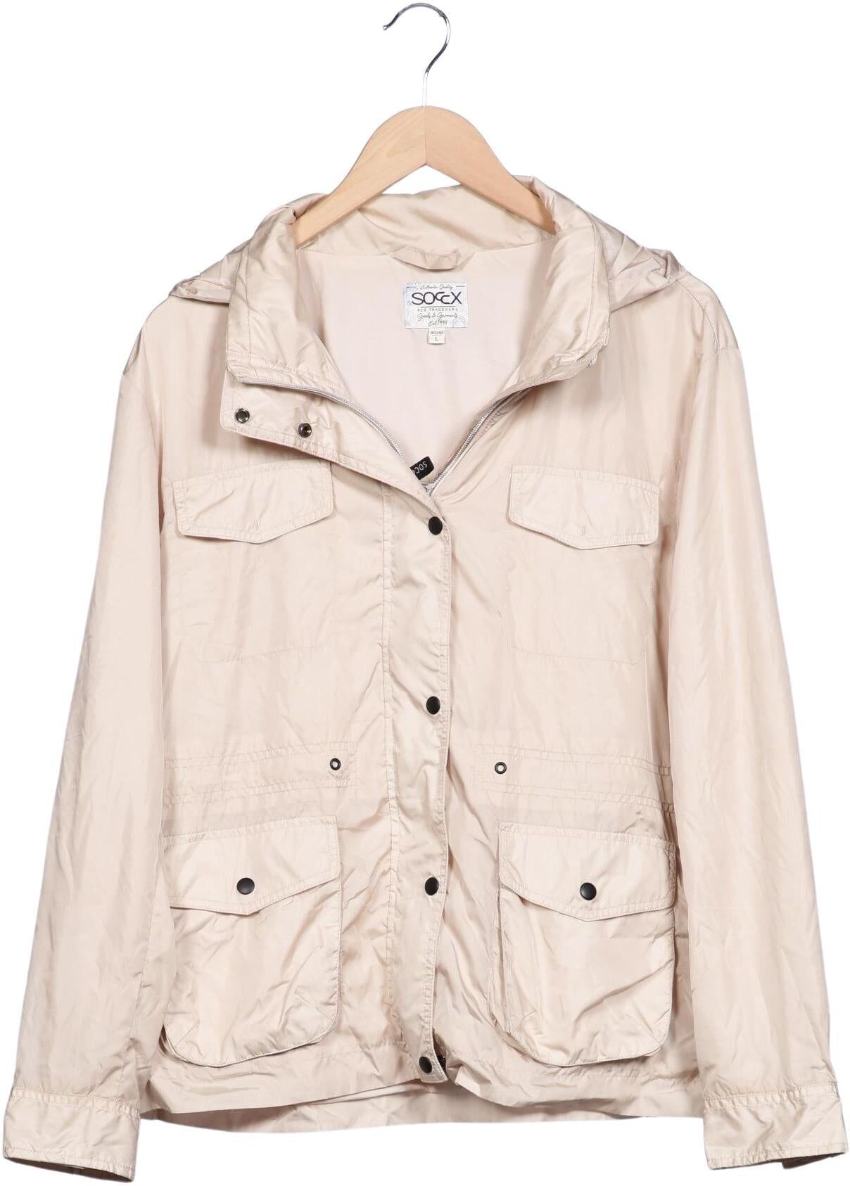 Soccx Damen Jacke, Beige, Gr. L, Synthetik - Second Hand