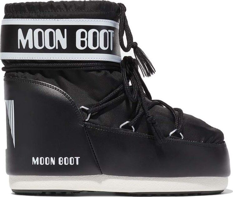 Moon Boot Unisex Icon Low Nylon Black, 33/35