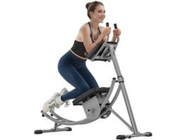 VEVOR Appareil à Abdominaux Réglable, Machine Abdominale Capacité de Charge 136 kg, Entraîneur Abdominal et Force de Base Pliable, en Acier au Carbone, Équipement de Fitness pour Domicile Gym