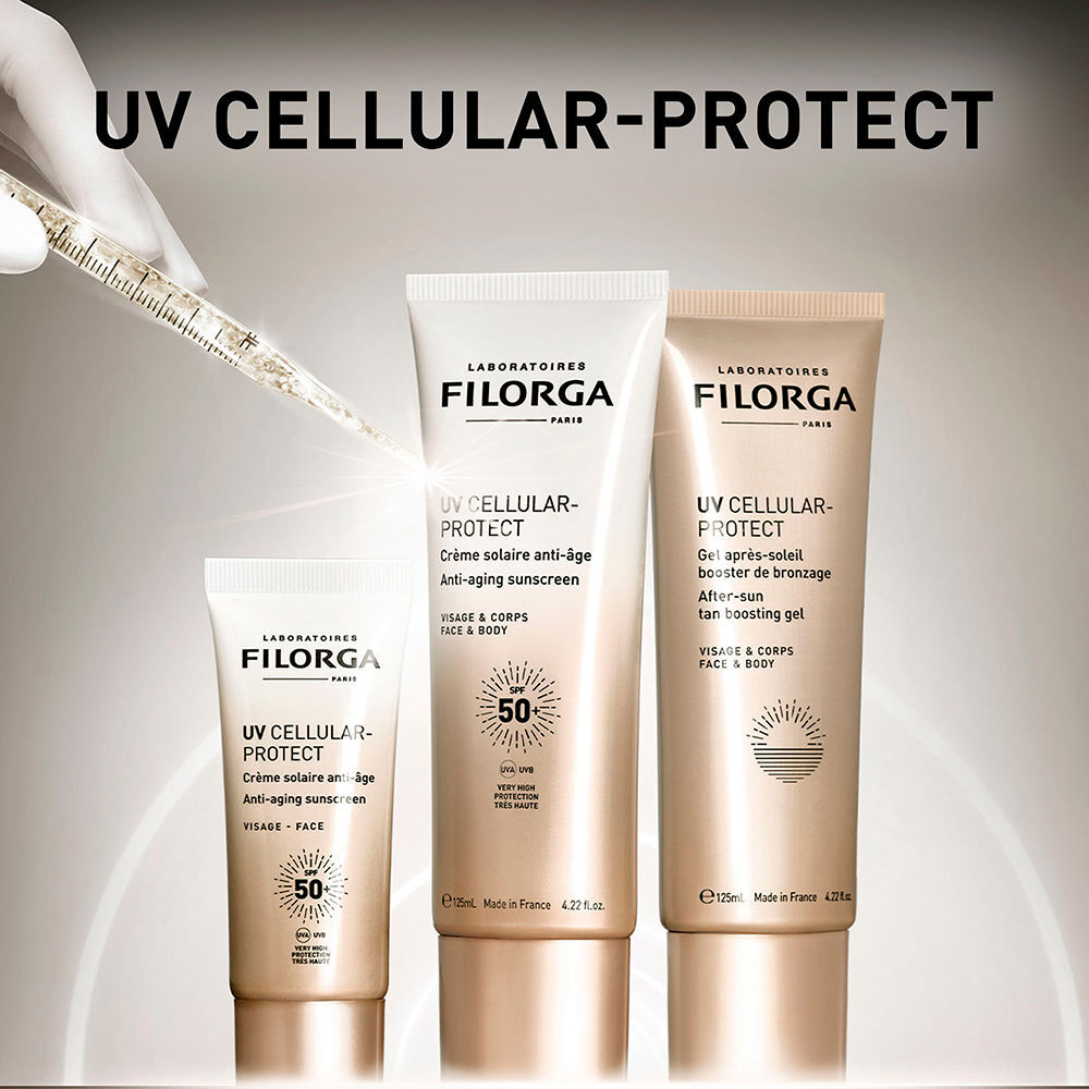 Laboratoires Filorga Uv CELLULAR-PROTECT gel potenciador del bronceado para rostro y cuerpo 125 ml