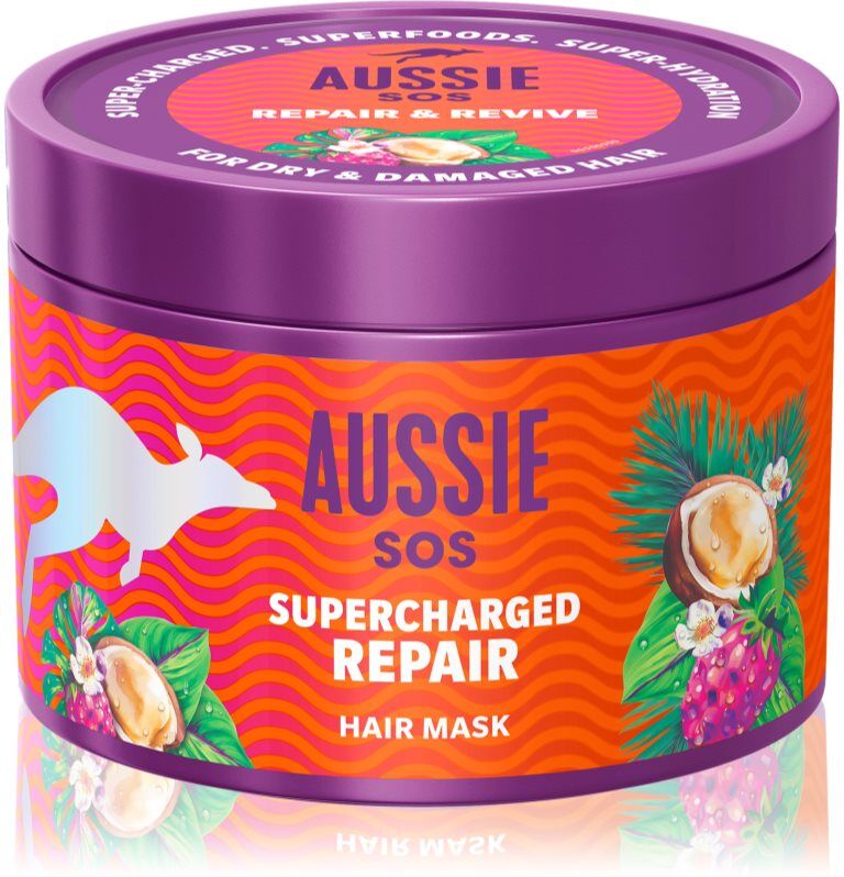 Aussie SOS Supercharged Repair masque cheveux 500 ml