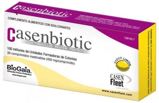 Casen Biotic Lemon 30 Chewable Tablets