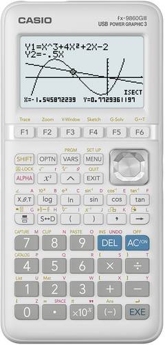 Casio FX-9860GIII Grafikrechner Schwarz, Silber Display (Stellen): 21 batteriebetrieben (B x H x T) 91.5 x 21.2 x 184 mm