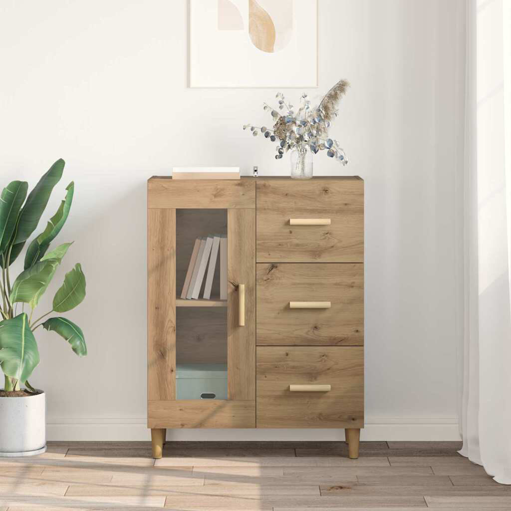 Lily Manor Sideboard Accent Chest Artisan Oak 90cm H X 69.5cm W X 34cm D