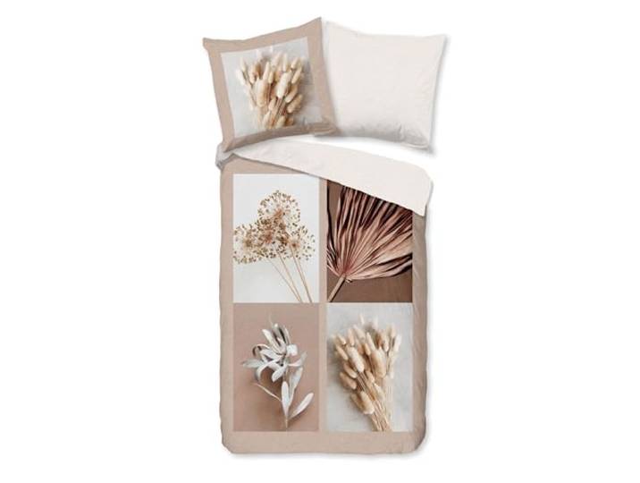 Good Morning Baumwoll-Bettwäsche 135x200 Kami Bilder Natur Gräser Halme Sand beige 30999