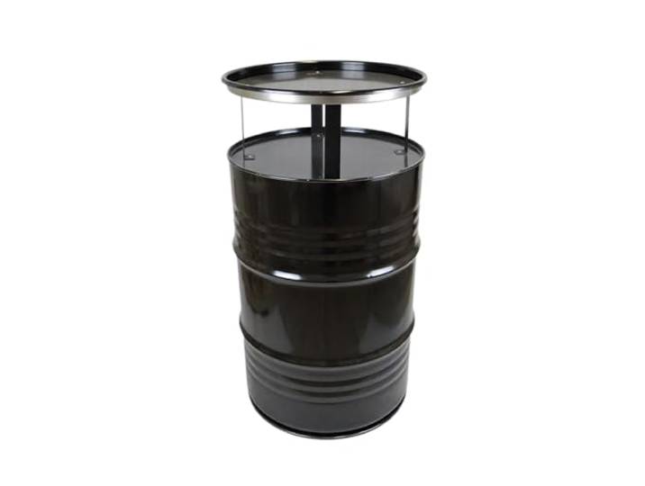 Fassmöbel Stehtisch Bistrotisch Tisch Design Partytisch Schwarz Ø 57cm Höhe 108cm / Glatter Glanz - Pflegeleichte Oberfläche