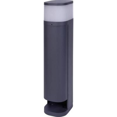 BOLD 19646 Gartensteckdosensäule Anthrazit mit Licht