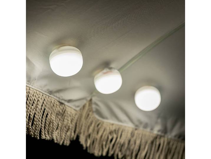 Newgarden Cherry Mini LED-Akkulampe 3er-Set weiß Mini, dimmbar, weiß / opal, Kunststoff, Modern