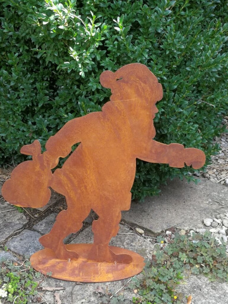 Edelrost Nikolaus Georg kerstfiguur - 26 cm