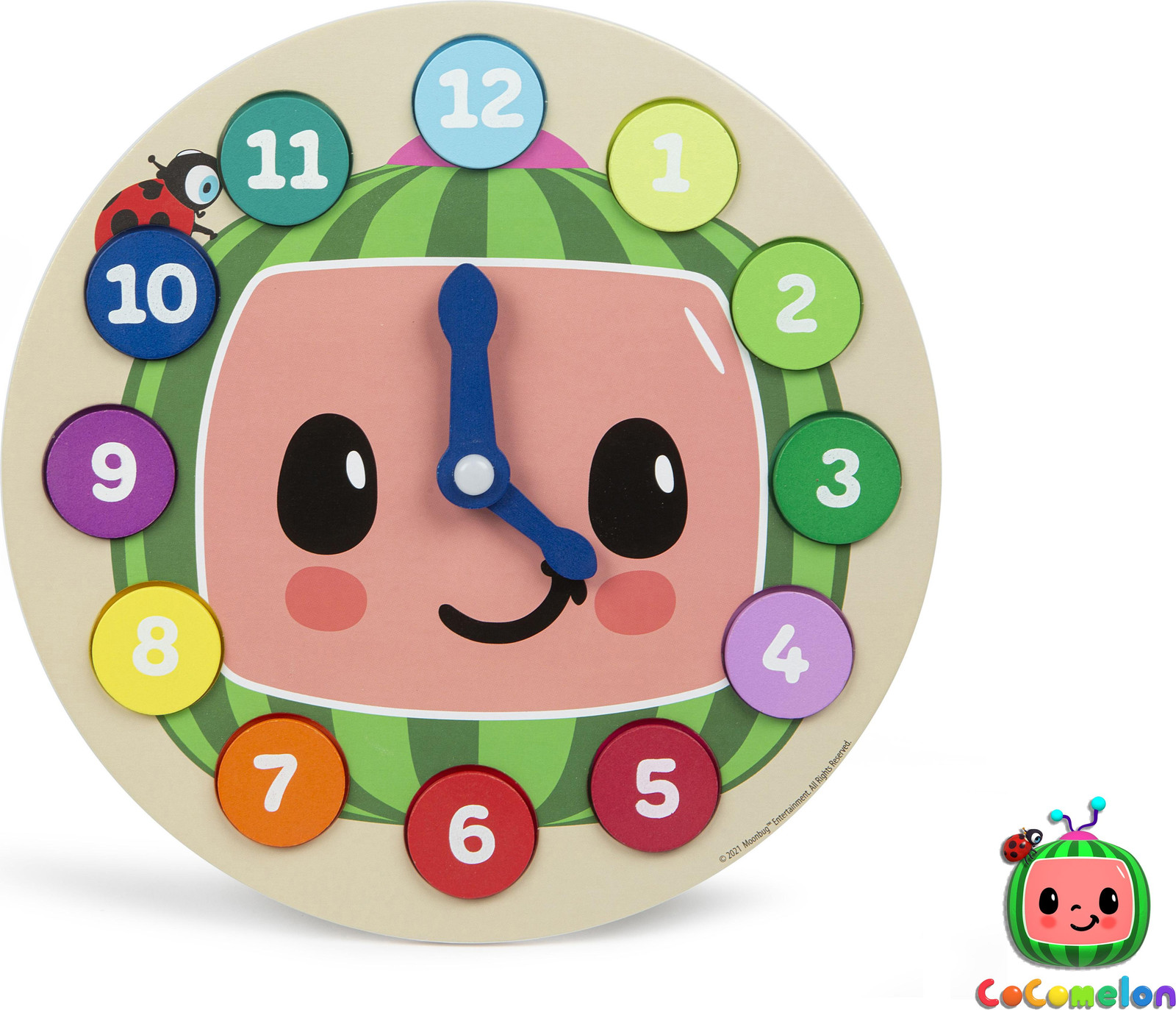 Cocomelon houten klok voor kinderen