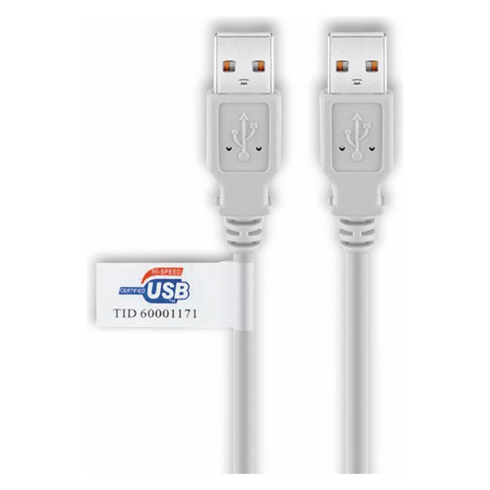Goobay USB 2.0 Hi-Speed Kabel mit USB Zertifikat, Grau, 3 m (3 m, USB 2.0) (50797)