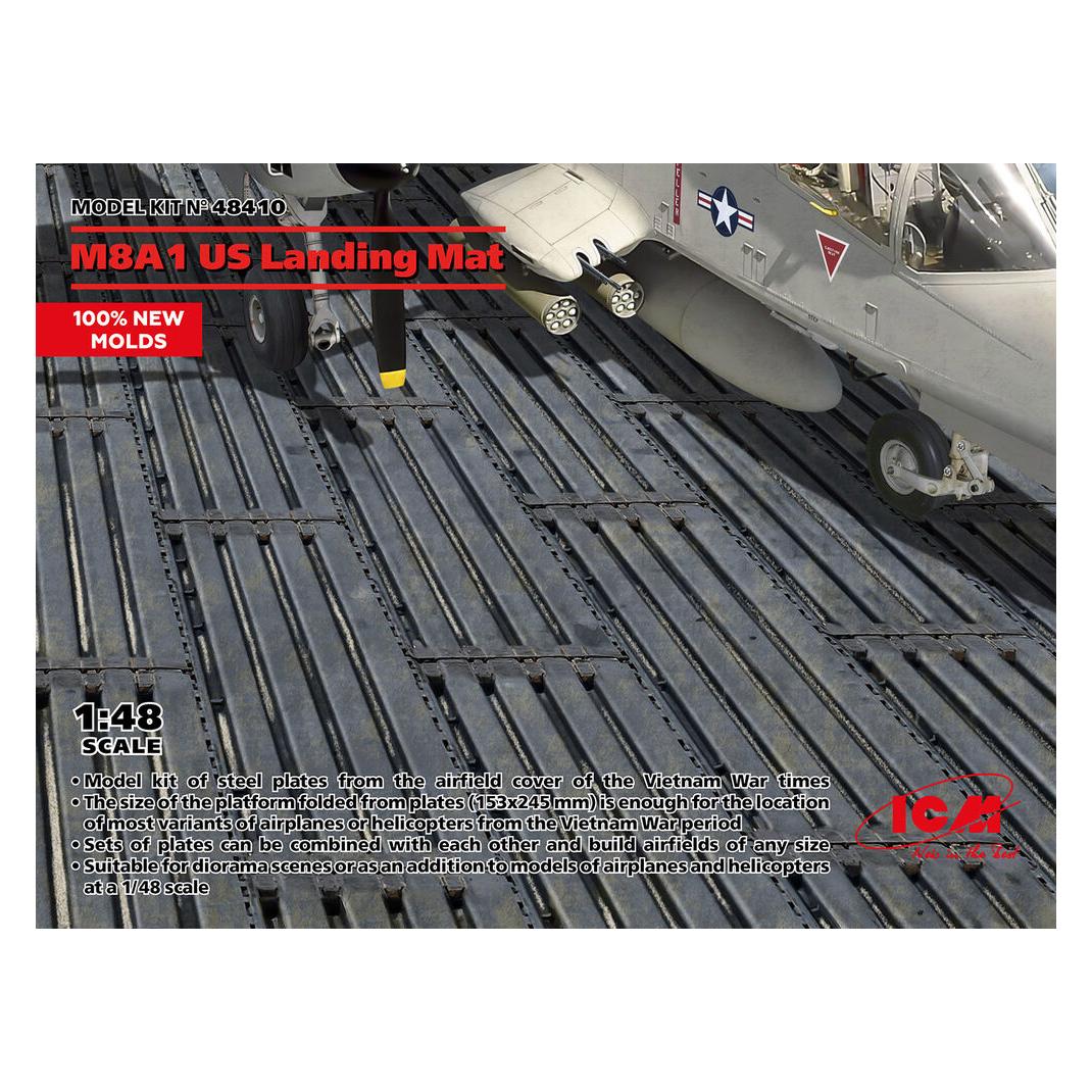 ICM M8A1 US Landing Mat (153x245 mm) (100% new molds) (48410)