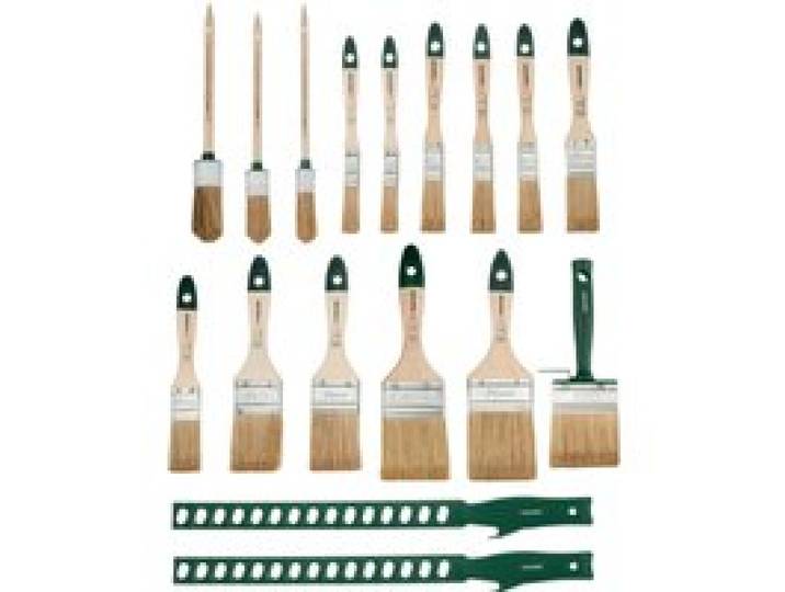 PARKSIDE® Set de pinceaux, 17 pièces (lasure)