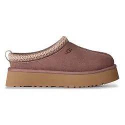 UGG für Damen. 1174471 Taupe Lederpantoletten Tazz II (40), 3 bis 5 cm, Wildleder, Keine, Heimtextilien