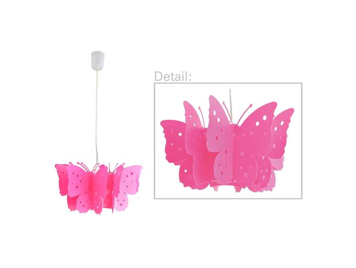 Näve Hängelampe Kizi, dimmbar, violett / pink / rose, für Kinderzimmer, Kunststoff, Pendelleuchte