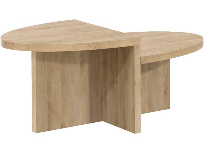 Couchtisch OMG DESIGN CUBIK-6 , braun (fresh oak, schwarz, fresh oak), B:120cm H:45cm T:60cm, Tische, Couchtisch