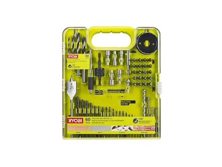 Coffret de 60 pièces Ryobi RAKDD60 perçage vissage