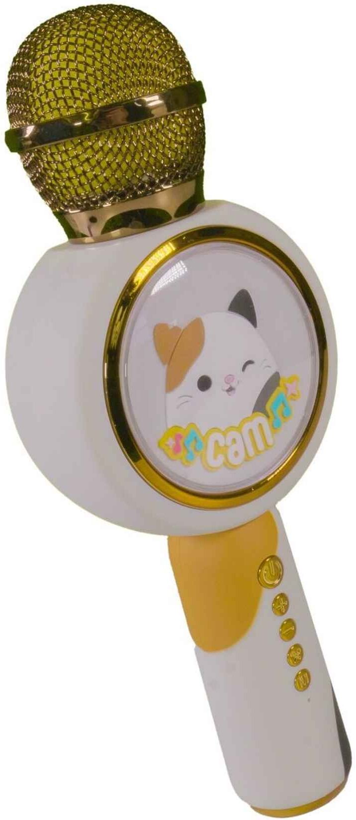 LAZERBUILT Squishmallows Cam the Cat Karaoke Microphone