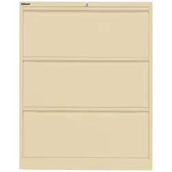 Hängeregistraturschrank | doppelbahnig | 3 HR-Schubladen - 606 creme