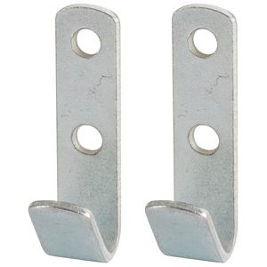 Kerbl Planenhaken 37605/2, Flachhaken, für Abdecknetze und Planen, aus Metall, 2 Stück
