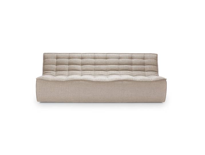 Ethnicraft N701 Sofa 3-Sitz Stoff beige