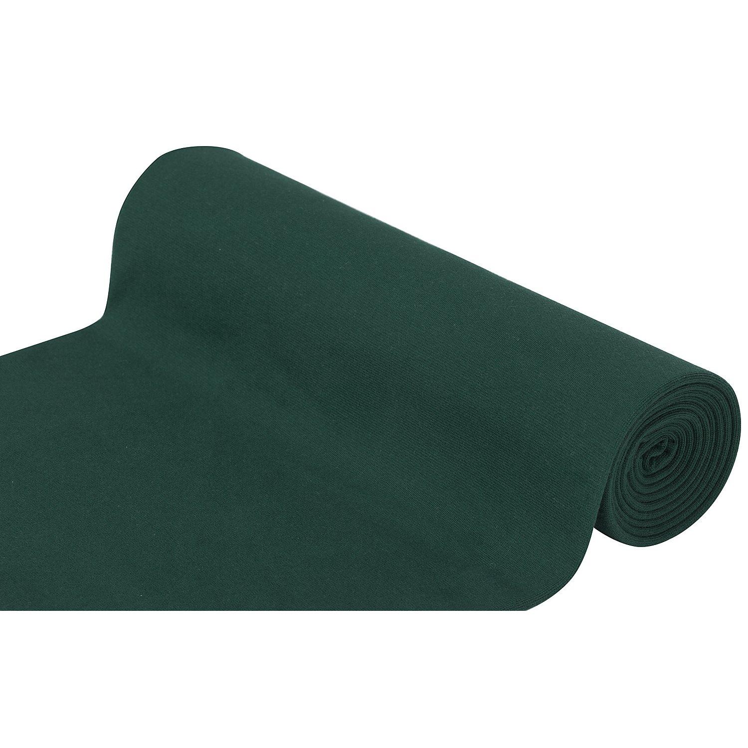 Glatter Bündchenstoff "Comfort", tannengrün