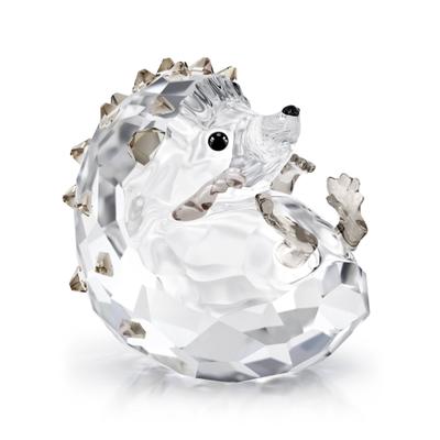 Dekofigur SWAROVSKI "Kristallfigur Sammelfigur IDYLLIA Igel", kristallweiß, grau, schwarz, Dekofiguren, Igel, Swarovski Kristall, Swarovski Kristall