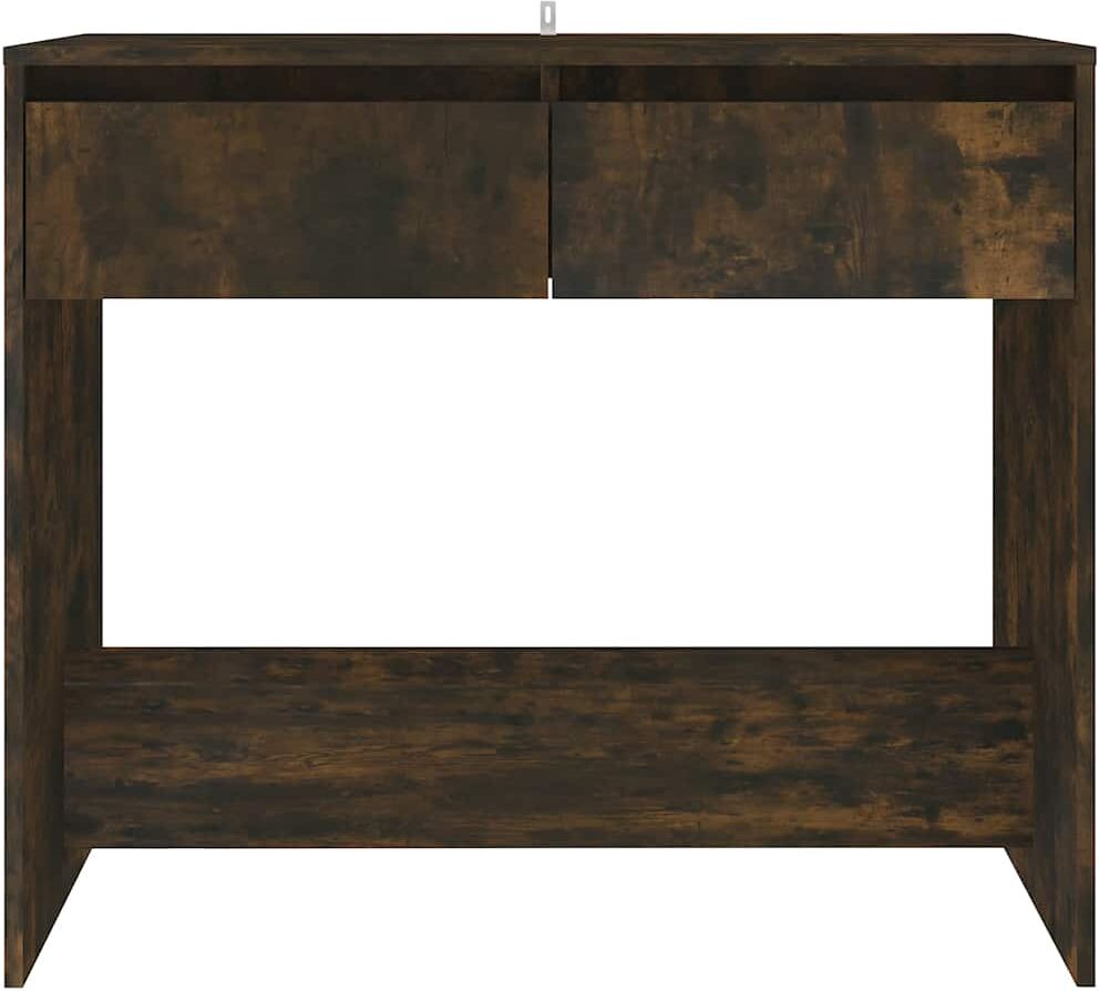 vidaXL Mesa consola madera de ingeniería roble ahumado 89x41x76,5 cm Marrón