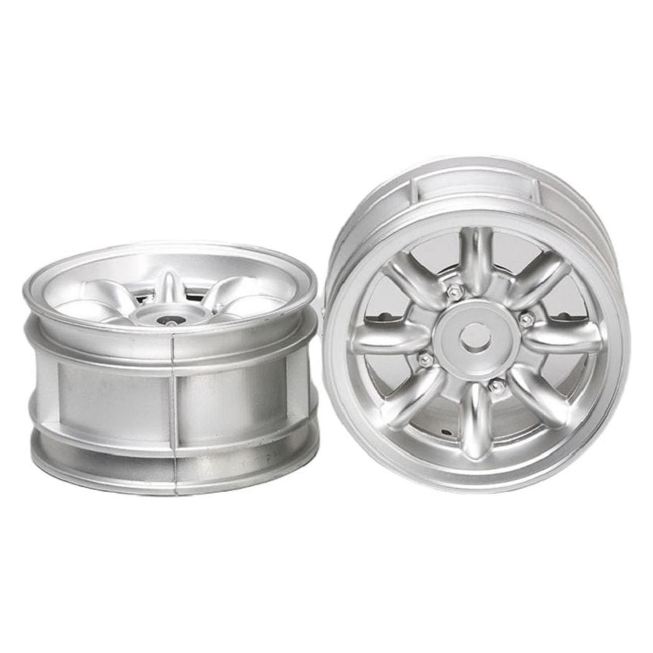 Tamiya M-Chassis 8-Spoke Wheels 2pcs plated (TAM 50676)