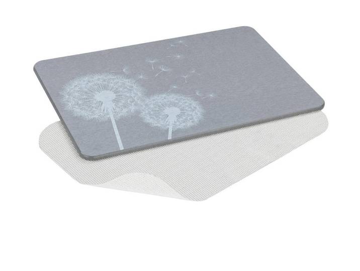 Badematte WENKO Astera 39 x 60 cm, Grau , grau, (39cm x 60cm ), 1 Stk., Kunstfaser, Badematten, Badematte