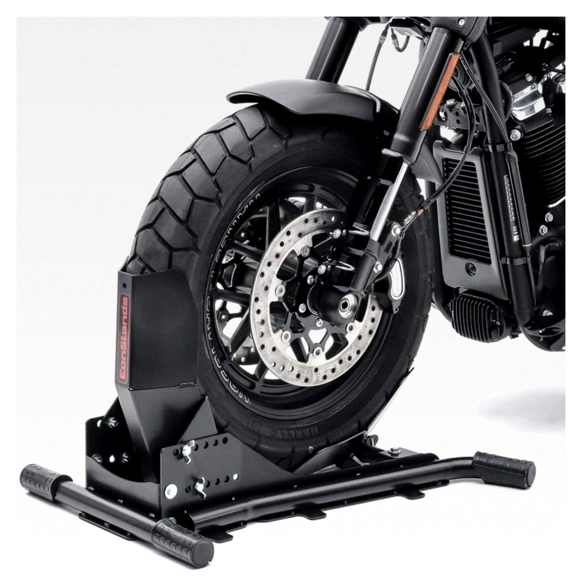 Motorradwippe/Vorderradklemme Easy Vario einstellbar schwarz
