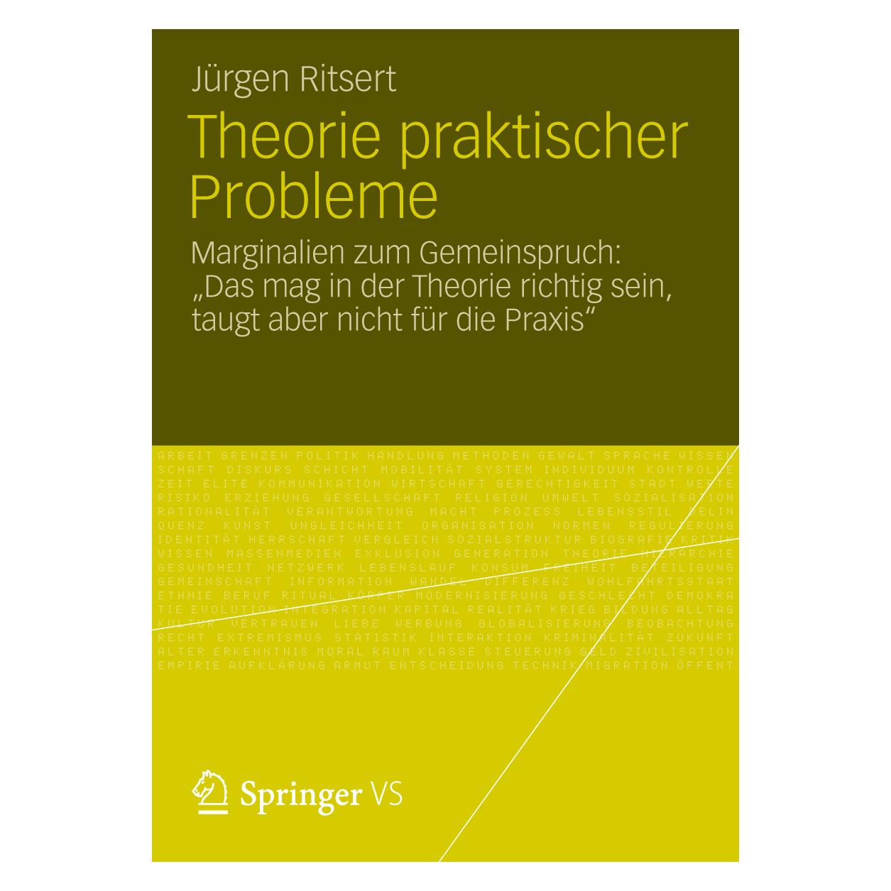 VS Theorie praktischer Probleme (Deutsch, Softcover, Jürgen Ritsert) (55428787)