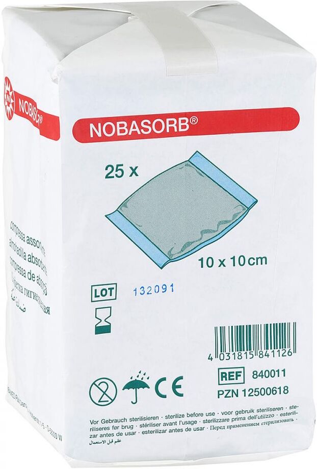 Nobasorb Saugkompressen 10x10 cm