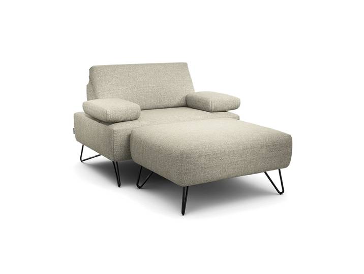 Sessel Cosy2, Sensoo, off-white, Textil