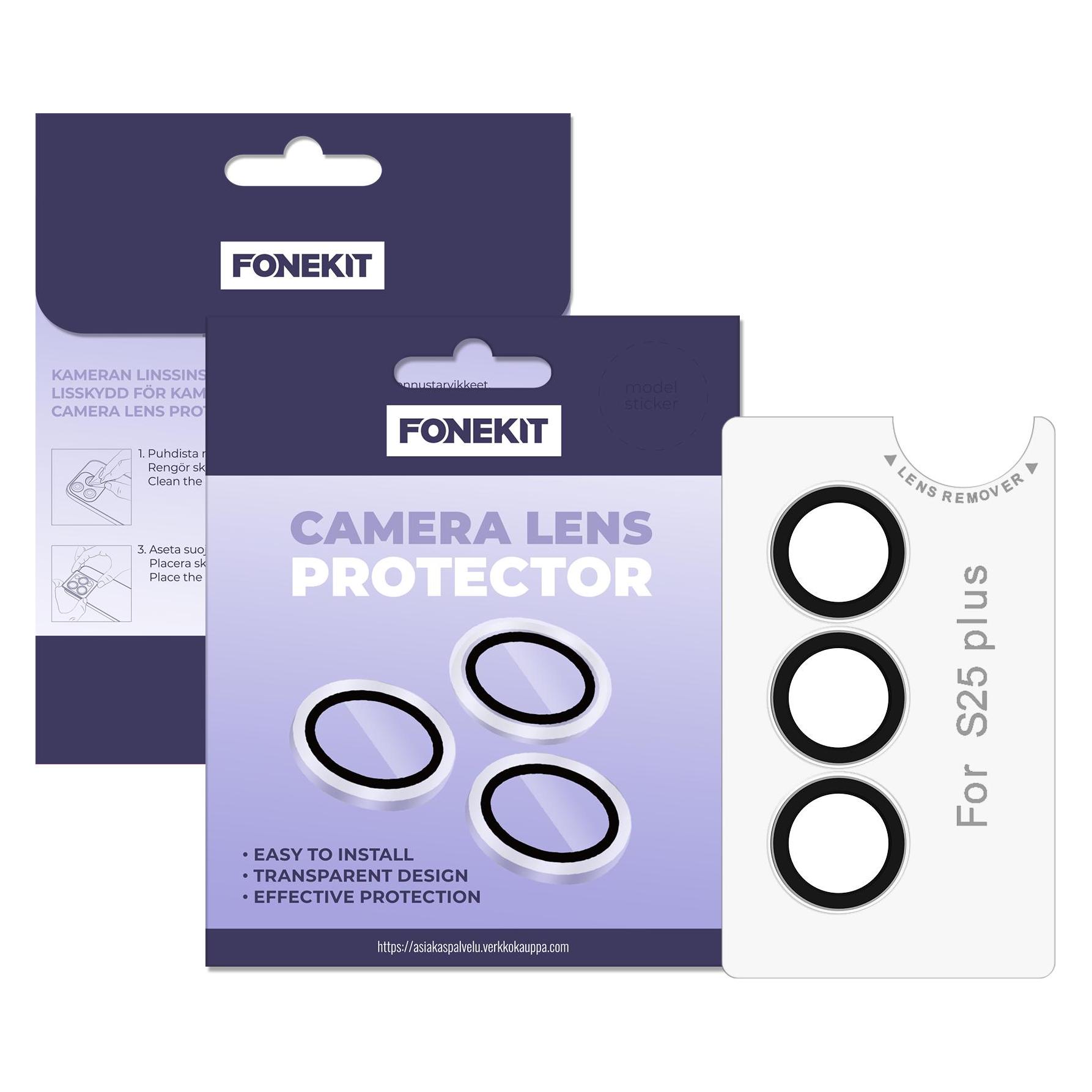 FoneKit Lens protector for Samsung Galaxy S25+, transparent (Samsung Galaxy S25+) (61932583)