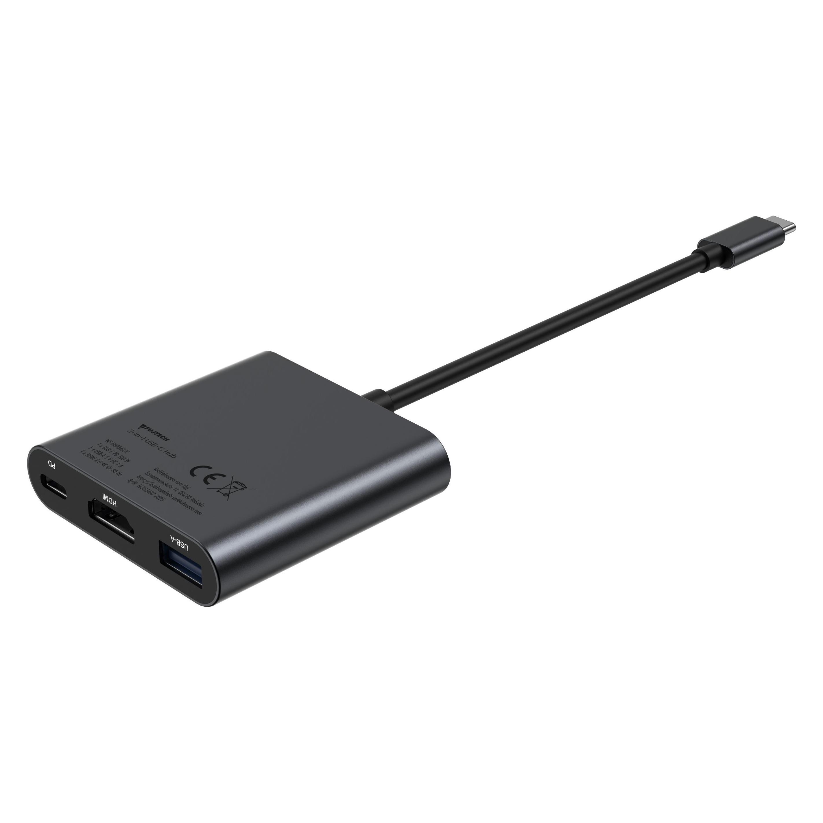 Fuj Tek 3-in-1 USB-C Hub 100W PD (USB-C) (66398481)