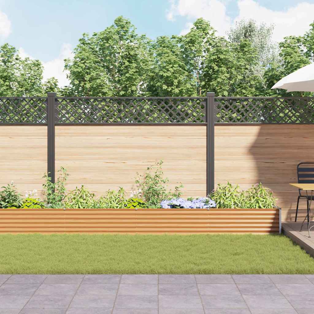 vidaXL Jardinière surélevée Marron Clair 775 x 50 x 36 cm