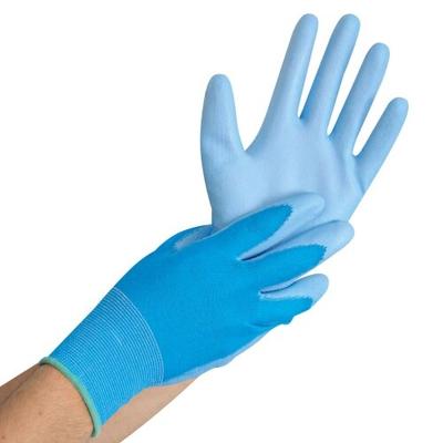 FRANZ MENSCH Arbeitshandschuhe "Ultra Flex Hand" mit blauer PU-Beschichtung - 07 / S