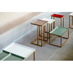 Beistelltisch Mira 31x58x35 cm , inklusive Tablett Rot