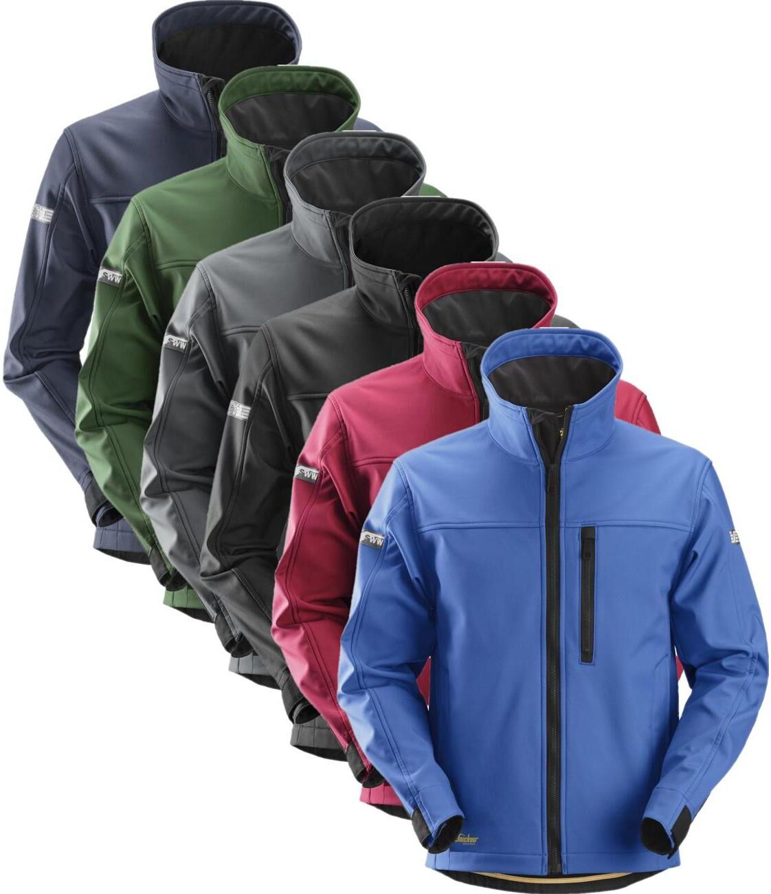 Snickers 1200 Allroundwork, Softshelljakke Sort 4xl