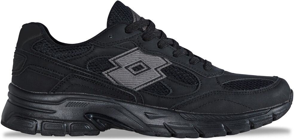 Sneaker LOTTO, Damen, Gr. 41, schwarz, Kunstfaser, Synthetik, mehrfarbig, Schuhe Sneaker, - mit Flexkerben für natürlichen Bewegungsablauf