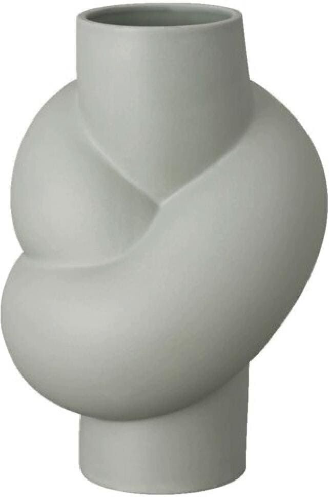 Tischvase ROSENTHAL "Node 14 cm", grau, H:14cm, Keramik, Vasen, Tischvase grau B/H/T: 14cm