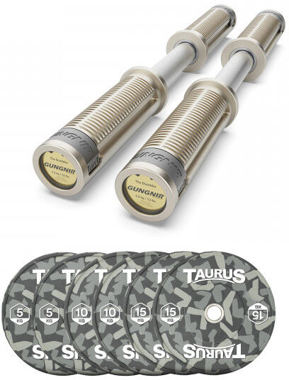 Gungnir Dumbler Dumbbells Gungnir Dumbler + 60kg Taurus Camo Bumper Plates