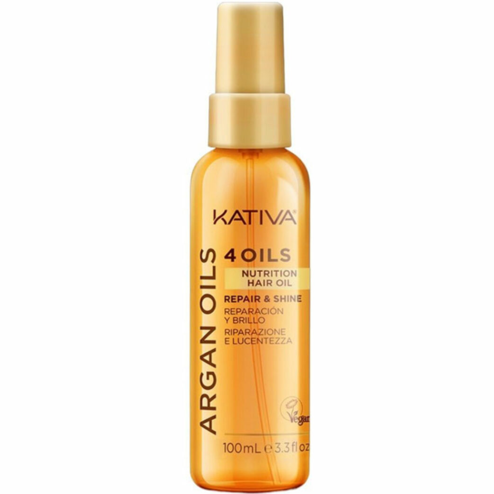 Kativa Argan 4 Oils Nut Hair Oil Repair, Softness and Shine 100mL